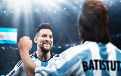 Batigol a Messi: "Onore condividere record di gol"