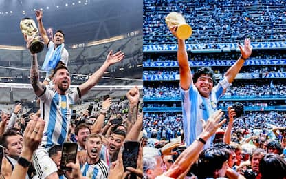 Messi in trionfo come Diego: che festa in campo!