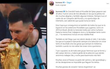 Messi: "Questa coppa è anche di Maradona"