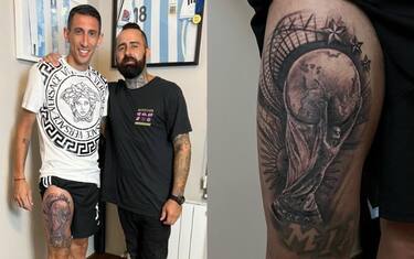 Di Maria, tatuaggio per la vittoria dell'Argentina