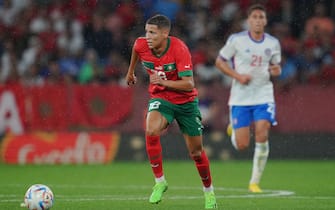Amine Harit of Morocco during the international friendly match between Morocco and Chile played at RCDE Stadium on September 23, 2022 in Barcelona, Spain. (Photo by Bagu Blanco / PRESSIN)
