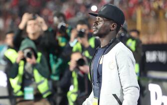 epa09850124 Sadio Mane of Senegal before the FIFA Qatar 2022 World Cup Africa qualifiers match between Egypt and Senegal at the International Cairo stadium in Cairo, Egypt, 25 March 2022.  EPA/KHALED ELFIQI