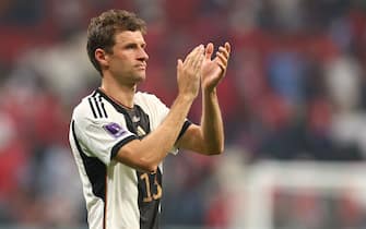 01 December 2022, Qatar, Al-Chaur: Soccer, World Cup 2022 in Qatar, Costa Rica - Germany, preliminary round, Group E, Matchday 3, at Al-Bait Stadium, Germany's Thomas Müller after the match. Photo: Christian Charisius/dpa