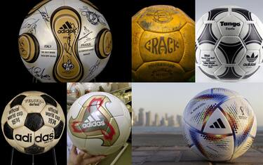 Tutti i palloni usati dei Mondiali
