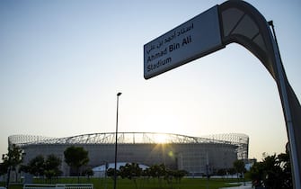 (220812) -- DOHA, Aug. 12, 2022 (Xinhua) -- Photo taken on Aug. 7, 2022 shows the exterior view of Ahmad Bin Ali Stadium which will host the 2022 FIFA World Cup matches in Doha, Qatar. (Photo by Nikku/Xinhua) - Nikku -//CHINENOUVELLE_XxjpbeE007158_20220812_PEPFN0A001/2208121136/Credit:CHINE NOUVELLE/SIPA/2208121200