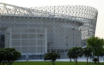 (220812) -- DOHA, Aug. 12, 2022 (Xinhua) -- Photo taken on Aug. 7, 2022 shows the exterior view of Ahmad Bin Ali Stadium which will host the 2022 FIFA World Cup matches in Doha, Qatar. (Photo by Nikku/Xinhua) - Nikku -//CHINENOUVELLE_XxjpbeE007208_20220812_PEPFN0A001/2208121138/Credit:CHINE NOUVELLE/SIPA/2208121201