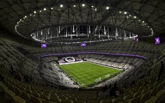 (220910) -- DOHA, Sept. 10, 2022 (Xinhua) -- Photo taken on Sept. 9, 2022 shows the interior view of the Lusail stadium, the main stadium of FIFA World Cup 2022, on the outskirts of Doha, Qatar. (Photo by Nikku/Xinhua) - Nikku -//CHINENOUVELLE_XxjpbeE007161_20220910_PEPFN0A001/2209101120/Credit:CHINE NOUVELLE/SIPA/2209101135