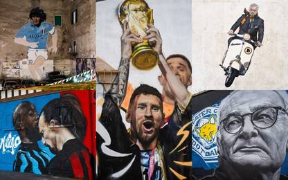Messi "Mondiale" diventa un murales: i più belli