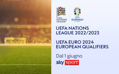 Su Sky Nations League e Qualificazioni a Euro 2024