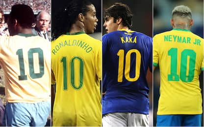 Da Pelé a Neymar: tutti i numeri 10 del Brasile