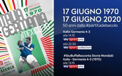 Italia-Germania 4-3, il "Match del Secolo" su Sky