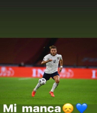 Il messaggio di Ciro Immobile su Instagram