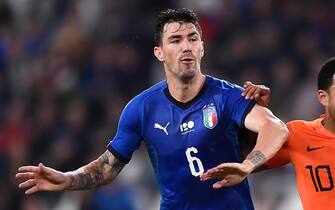 Foto LaPresse - Fabio Ferrari
4 06 2018 Torino ( Italia )
Sport
Italia vs Olanda - Partita amichevole - Stadio Allianz Arena di Torino.
Nella foto:Alessio Romagnoli (Italy)Memphis Depay (Netherlands); 

Photo LaPresse - Fabio Ferrari
June 4, 2018 Turin ( Italy )
sport
Italy vs Netherlands - friendly match - Allianz Arena Stadium of Turin.
in the pic:Alessio Romagnoli (Italy)Memphis Depay (Netherlands); 
