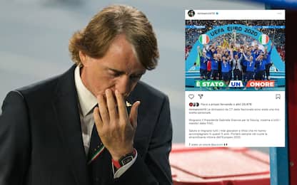 Mancini: "Addio alla Nazionale scelta personale"