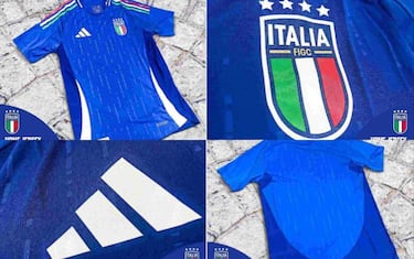 Italia, nuove immagini della maglia per Euro 2024