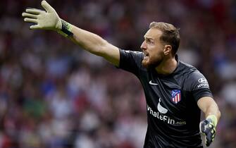 Jan Oblak of Atletico de Madrid during the UEFA Champions League match between Atletico de Madrid and Porto FC, Group B, played at Civitas Metropolitano Stadium on Sep 7, 2022 in Madrid, Spain. (Photo by Ruben Albarran / PRESSIN)