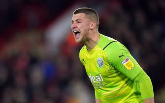 West Bromwich Albion goalkeeper Sam Johnstone during the Sky Bet Championship match at Bramall Lane, Sheffield. Picture date: Wednesday February 9, 2022.
