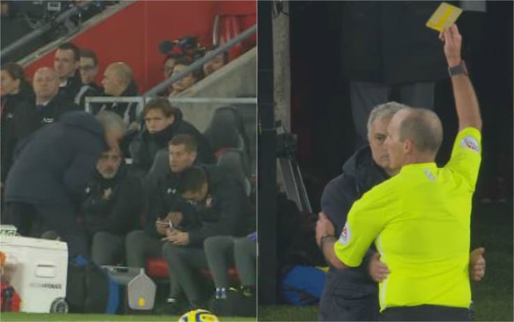 Mourinho Sbircia Gli Appunti Del Southampton Ammonito Il Video