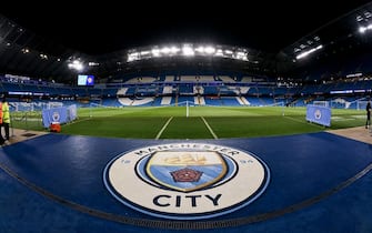 MANCHESTER, ENGLAND - JANUARY 29: A general view of Etihad Stadium ahead of the Carabao Cup Semi Final match between Manchester City and Manchester United at Etihad Stadium on January 29, 2020 in Manchester, England. (Photo by Ash Donelon/Getty Images)