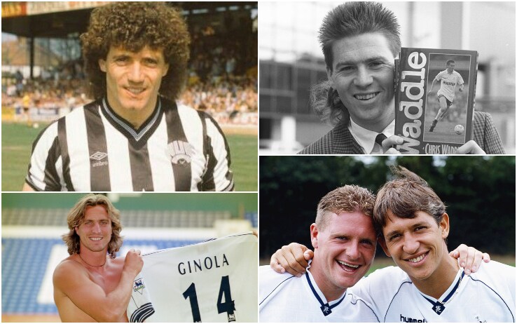 Da sinistra in alto: Keegan, Waddle, Gascoigne, LIneker e Ginola Da sinistra in alto: Keegan, Waddle, Gascoigne, LIneker e Ginola