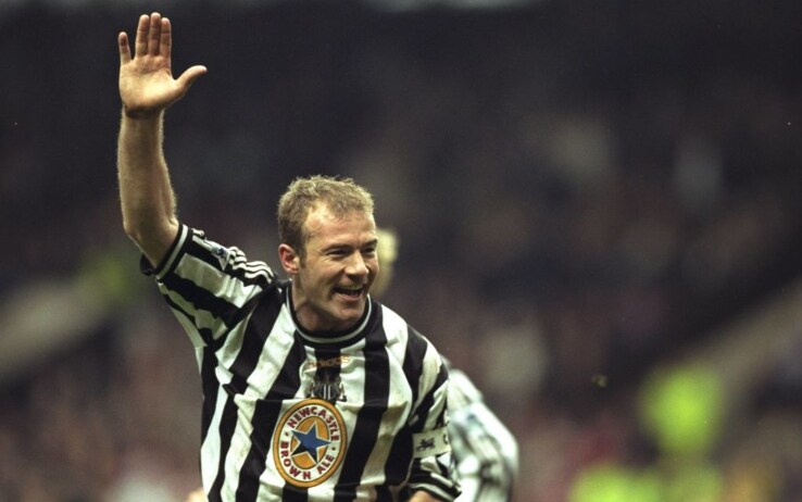 La celebre esultanza di Shearer La celebre esultanza di Shearer