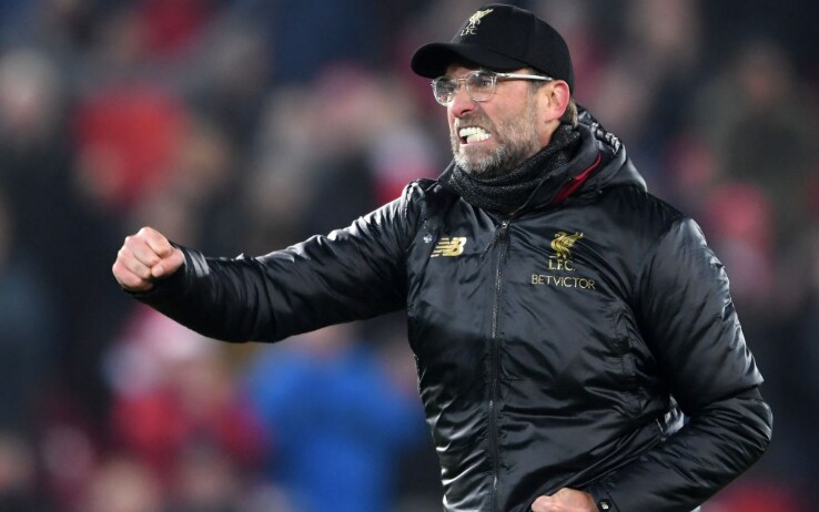 La celebre esultanza di Klopp La celebre esultanza di Klopp