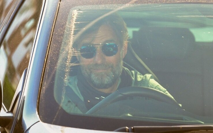 Klopp arriva al centro sportivo del Liverpool