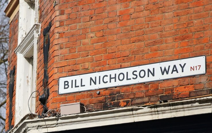 Bill Nicholson Way nel quartiere di Tottenham, a due passi dal nuovo stadio degli Spurs