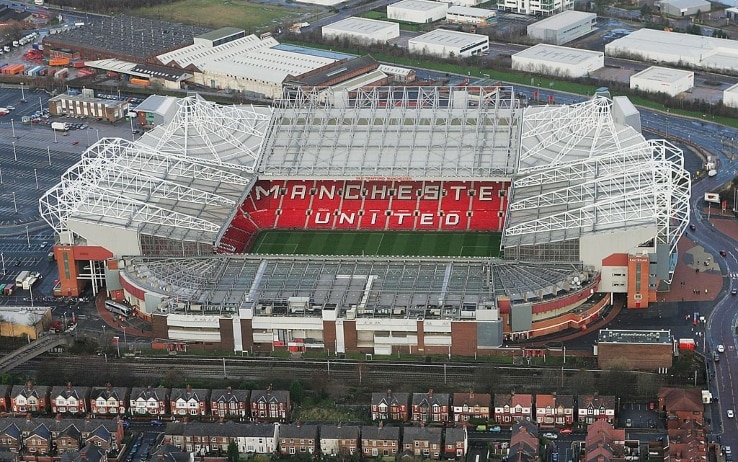 Old Trafford visto dall'alto Old Trafford visto dall'alto