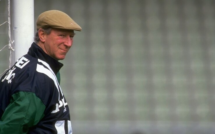 Jack Charlton ai tempi della sua avventura sulla panchina dell'Eire: nel '90 arrivò ai quarti (eliminato dall'Italia di Schillaci), tutt'ora il miglior risultato della Nazionale Irlandese ai Mondiali