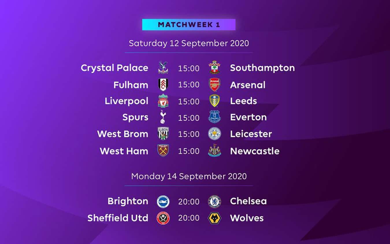 Premier League, il calendario del campionato inglese 2020 2021 Sky Sport