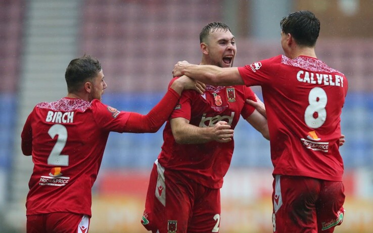 La gioia di Connor Hall dopo il gol che al 92' ha regalato la qualificazione al Chorley La gioia di Connor Hall dopo il gol che al 92' ha regalato la qualificazione al Chorley