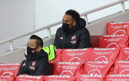 Aubameyang in panca nel derby: colpa del traffico