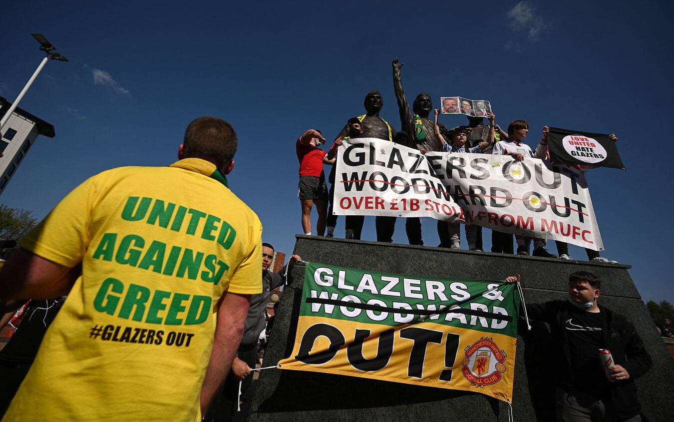 Superlega, la protesta dei tifosi di Manchester United e ...