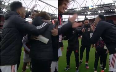Festa David Luiz, Gabriel perde un dente. VIDEO