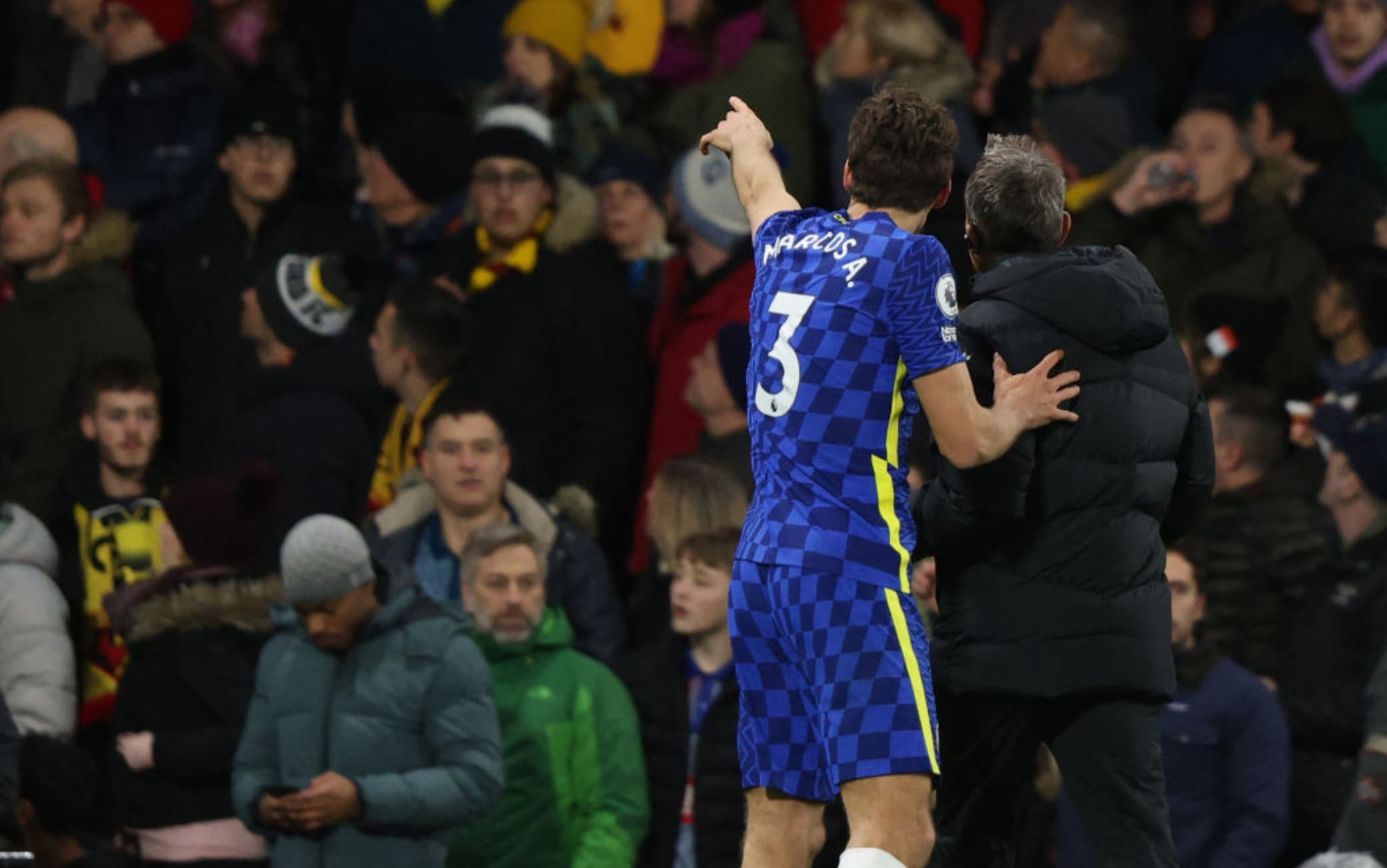 watford chelsea sospesa per 30 dopo un infarto di un tifoso in tribuna foto sky sport