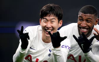 Tottenham Hotspur's Son Heung-min celebrates scoring their side's third goal of the game during the Premier League match at the Tottenham Hotspur Stadium, London. Picture date: Sunday December 26, 2021.