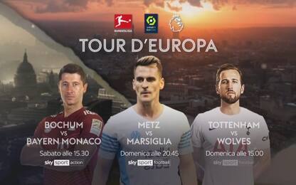 Tour d'Europa: gran weekend di calcio su Sky Sport