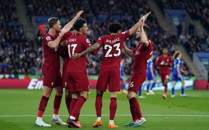 Liverpool, tris al Leicester: Champions a 1 punto 