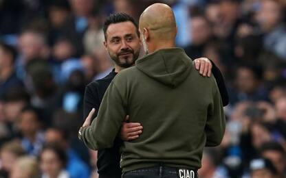 Guardiola: "De Zerbi è unico, tra i più influenti"