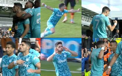 Neto da record: fa gol ed esulta in 9 modi diversi