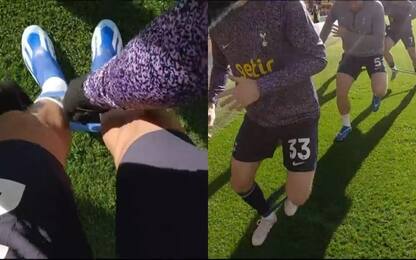 Novità bodycam: prima volta in un riscaldamento