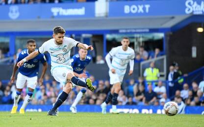 Everton-Chelsea 0-1, decide Jorginho su rigore