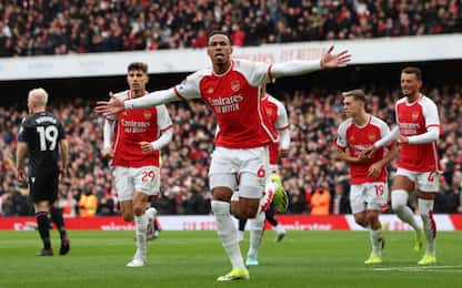 L'Arsenal ne segna 5 al Palace: è a -2 dalla vetta