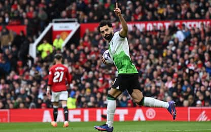 Salah salva il Liverpool: è 2-2 contro lo United