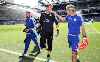 LONDON, ENGLAND - MAY 15 :  Mark Schwarzer of Leicester City back at Stamford Bridge ahead of the Premier League match between Chelsea and Leicester City at Stamford Bridge on May 15th, 2016 in London, United Kingdom.  (Photo by Plumb Images/Leicester City FC via Getty Images)