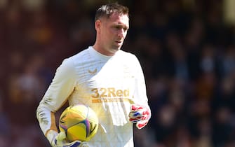 Allan McGregor of Rangers during the Cinch Premiership match at Fir Park, Motherwell
Picture by Jamie Johnston/Focus Images/Sipa USA 07714373795
23/04/2022