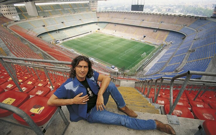 Ligabue a San Siro nel 1997 Ligabue