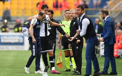 Parma perde Inglese e Alves: out almeno 15 giorni