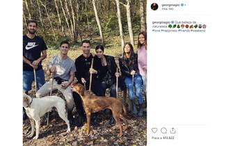 Cristiano Ronaldo e Georgina in campagna